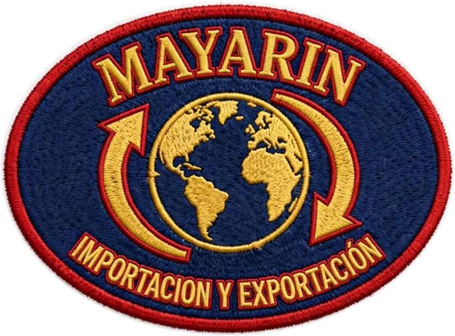 Logotipo bordado MAYARIN Exportación e Importación